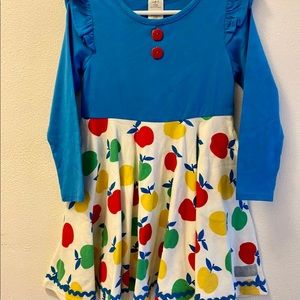 Eleanor Rose apple dress. EUC! Worn one time. So adorable on.